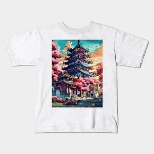 Japanese Serene Daydream Kids T-Shirt